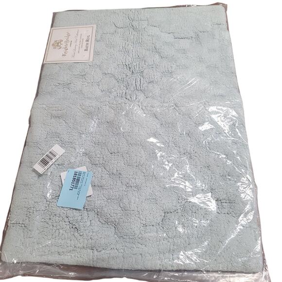 Knights Bridge Melange Bath Rug Collection, 17" x 24", Light Blue - Picture 4 of 6